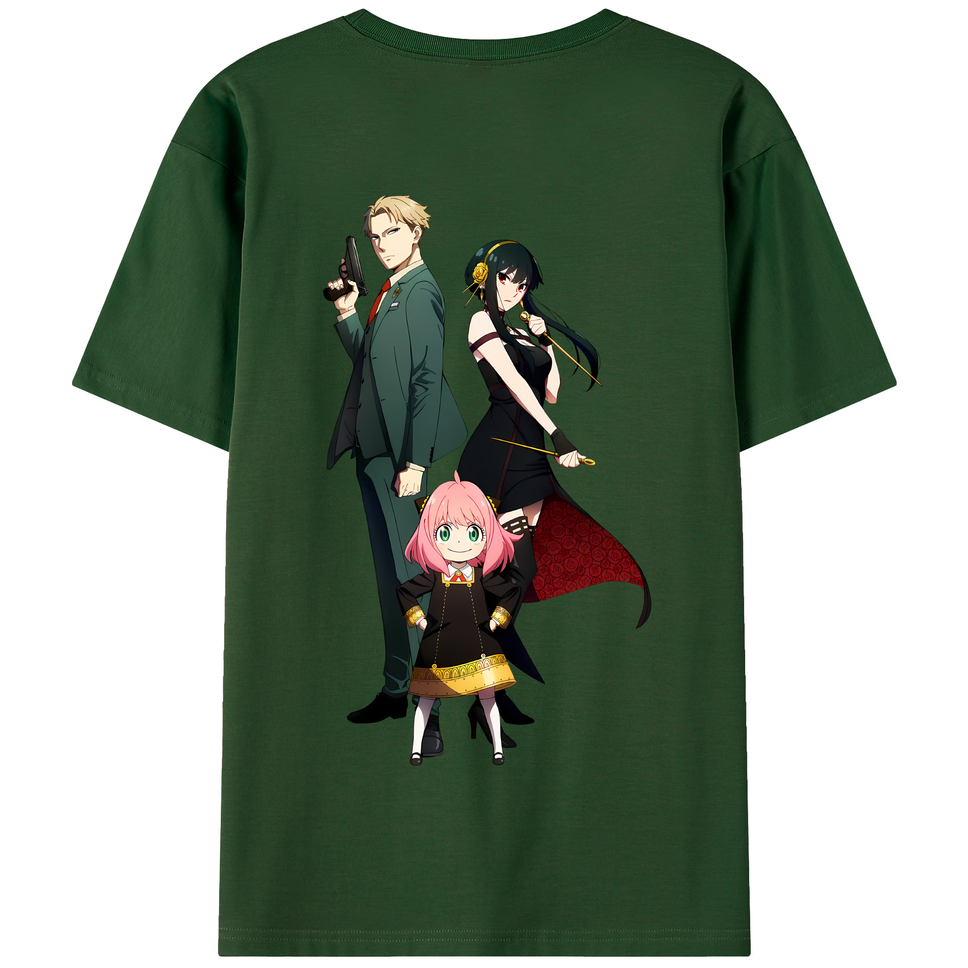 （画像用） SPY×FAMILY间谍家家酒 綿100％半袖Tシャツ（背面プリント）